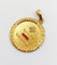 Pendentif Augis - Pendentif médaille d’amour 27 mm en or 18k, diamant et rubis 58 Facettes A08039