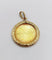 Pendentif Augis - Pendentif médaille d’amour en or 18k, diamant et rubis, 27 mm, vers 1950 58 Facettes A08040