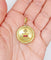 Pendentif Augis - Pendentif médaille d’amour en or 18k, diamant et rubis, 27 mm, vers 1950 58 Facettes A08040