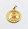 Pendentif Augis - Pendentif médaille d’amour en or 18k, diamant et rubis, 27 mm, vers 1950 58 Facettes A08040