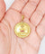 Pendentif Augis - Pendentif médaille d’amour en or 18k, diamant et rubis, 27 mm, vers 1950 58 Facettes A08040