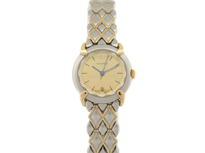 Montre Chaumet - Montre Griffe à quartz en acier et plaqué or jaune, 24 mm 58 Facettes 277377