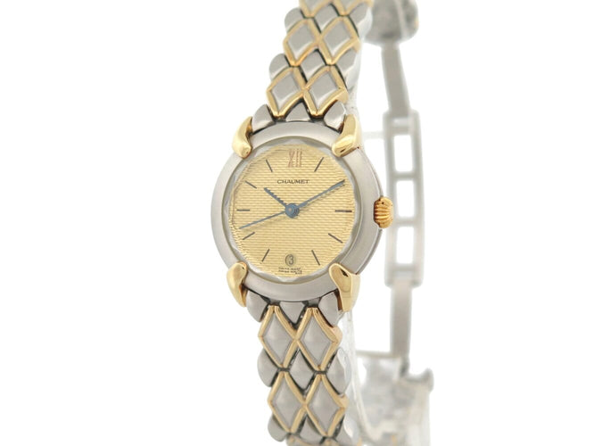 Montre Chaumet - Montre Griffe à quartz en acier et plaqué or jaune, 24 mm 58 Facettes 277377