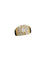Bague 52 Bague bandeau en or jaune 18k avec diamants 58 Facettes 605/26 C