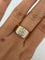 Bague 52 Bague bandeau en or jaune 18k avec diamants 58 Facettes 605/26 C