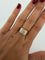 Bague 52 Bague bandeau en or jaune 18k avec diamants 58 Facettes 605/26 C