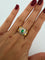 Bague 55 Bague bandeau en or jaune et blanc 18 ct, émeraude et diamants 58 Facettes 605/26 F