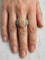 Bague 58 Bague en or jaune et blanc 18k, opale et diamants 58 Facettes 605/26 G