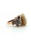 Bague 58 Bague en or jaune et blanc 18k, opale et diamants 58 Facettes 605/26 G