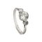 Bague 54 Bague trois pierres en platine, style édouardien, diamants 1,20 ct 58 Facettes EW-0021