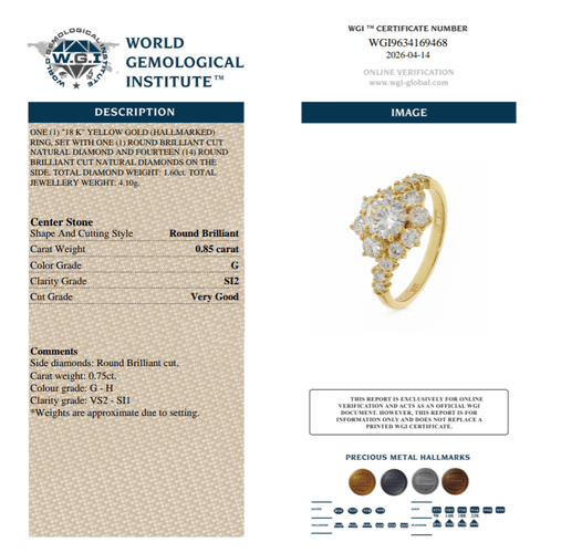 Bague 53 Bague tourbillon vintage en or jaune 18k et diamants, 1,60 ct 58 Facettes VI-0020