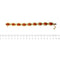 Bracelet Bracelet en or jaune 18 ct avec 9 coraux rouges cabochon 58 Facettes 39982