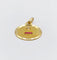 Pendentif Augis - Pendentif médaille d'amour en or 18k, rubis et diamants taille rose 58 Facettes A08042