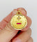 Pendentif Augis - Pendentif médaille d'amour en or 18k, rubis et diamants taille rose 58 Facettes A08042
