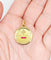 Pendentif Augis - Pendentif médaille d'amour en or 18k, rubis et diamants taille rose 58 Facettes A08042