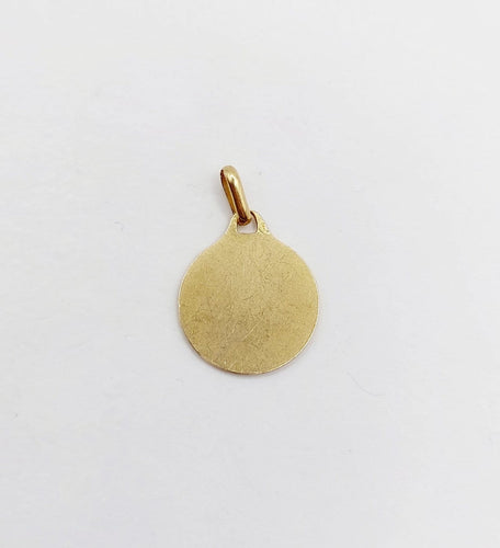 Pendentif Augis - Pendentif médaille d’amour en or 18k, 14 mm 58 Facettes A08045