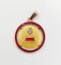 Pendentif Augis - Pendentif médaille d’amour en or 18k, diamants et rubis calibrés 58 Facettes A08046