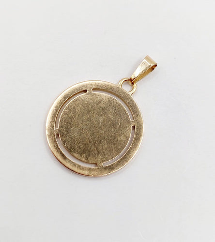 Pendentif Augis - Pendentif médaille d’amour en or 18k, diamants et rubis calibrés 58 Facettes A08046