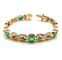 Bracelet Bracelet en or jaune 18k, émeraudes et diamants 58 Facettes BOV/260070