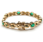 Bracelet Bracelet en or jaune 18k, émeraudes et diamants 58 Facettes BOV/260070