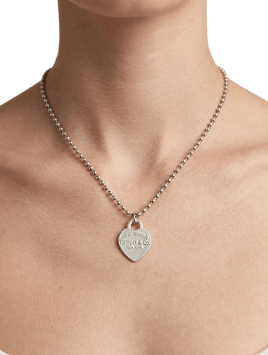 Pendentif Tiffany & Co. - Pendentif Return to Chain and Heart en argent 925 58 Facettes CV-147