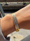 Bracelet Bracelet rigide en or jaune 18k avec diamants 58 Facettes 605/26 D