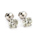 Boucles d'oreilles Puces d’oreilles en diamants naturels, 2 × 2 ct 58 Facettes Pp