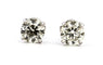 Boucles d'oreilles Puces d’oreilles en diamants naturels, 2 × 2 ct 58 Facettes Pp