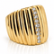 Bague 55 Bague rétro jonc en or jaune 18 carats et diamants naturels 58 Facettes 91091