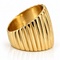 Bague 55 Bague rétro jonc en or jaune 18 carats et diamants naturels 58 Facettes 91091