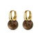Boucles d'oreilles Jullie - Boucles d’oreilles boules en quartz fumé 58 Facettes SER1038YG_20261014