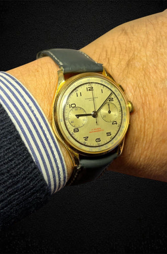 Montre Chronographe Suisse - Montre chronographe en or 18k 58 Facettes