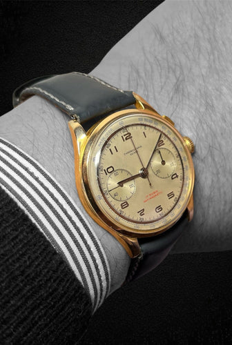 Montre Chronographe Suisse - Montre chronographe en or 18k 58 Facettes
