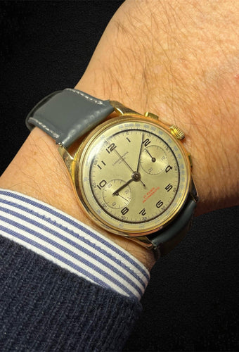 Montre Chronographe Suisse - Montre chronographe en or 18k 58 Facettes