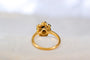 Bague 52 Bague Marguerite en or jaune 18 carats, saphir et 12 diamants 58 Facettes 4211