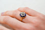Bague 52 Bague étoile en émail et diamants 58 Facettes 4212