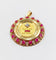 Pendentif Augis - Pendentif médaille d’amour en or 18k, diamants et rubis 58 Facettes A08047
