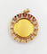 Pendentif Augis - Pendentif médaille d’amour en or 18k, diamants et rubis 58 Facettes A08047