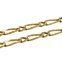 Collier Collier maille Figaro alternée en or jaune 18k 58 Facettes 21513