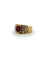Bague 53 Bague en or jaune 18 carats, rubis et diamants 58 Facettes 605/26 B