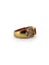 Bague 53 Bague en or jaune 18 carats, rubis et diamants 58 Facettes 605/26 B