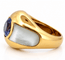 Bague 54 Mauboussin - Bague dôme vintage en or jaune 18 carats, iolite et nacre 58 Facettes 91092