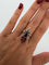 Bague 52 Bague en or blanc 18k, rubis et diamants 58 Facettes 605/26 L