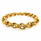 Bracelet Bracelet à mailles doubles en or jaune 18 carats 58 Facettes Bracelet en or jaune 18 carats à Mailles Doubles