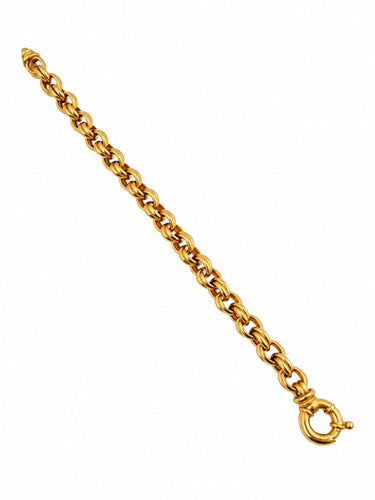 Bracelet Bracelet à mailles doubles en or jaune 18 carats 58 Facettes Bracelet en or jaune 18 carats à Mailles Doubles