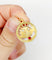Pendentif Médaille - Or 18k, pierre rouge, style Art nouveau, vers 1900 58 Facettes A07970