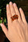 Boucles d'oreilles Parure italienne vintage - Or jaune 18k et ambre naturel 58 Facettes Parure Ambra