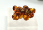 Boucles d'oreilles Parure italienne vintage - Or jaune 18k et ambre naturel 58 Facettes Parure Ambra