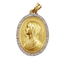 Pendentif Paul Brandt - Médaille religieuse en or 18k, diamants taille rose 58 Facettes A07967