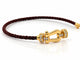 Bracelet Fred Force 10 - Bracelet petit modèle en or rose et diamants 58 Facettes 91094